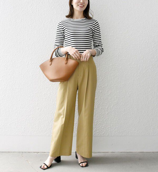 SHIPS any「SHIPS any:〈手洗い可能〉コットン クルーネック ベーシック リブ ニット」|ニット・セーター|