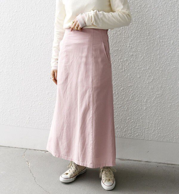 SHIPS any「SHIPS any:〈洗濯機可能〉オーバーダイ バック レースアップ スカート」|スカート|