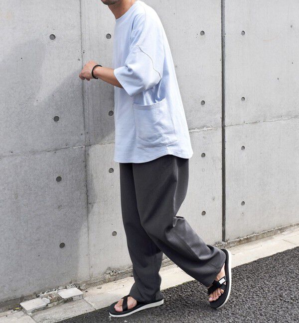 SHIPS any「SHIPS any: COTTON USA ドルマン サイド ポケット Tシャツ 24SS◇」|Tシャツ・カットソー|