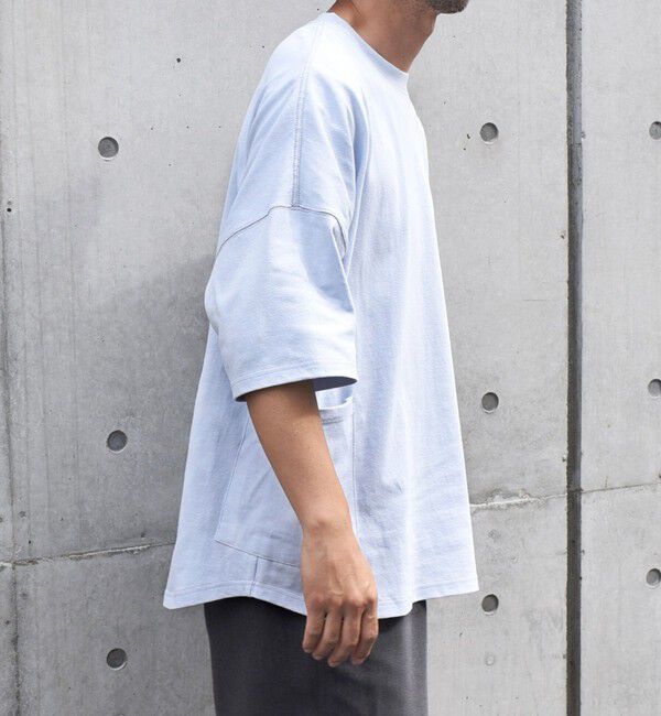 SHIPS any「SHIPS any: COTTON USA ドルマン サイド ポケット Tシャツ 24SS◇」|Tシャツ・カットソー|