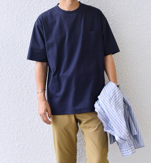 SHIPS any「SHIPS any:〈接触冷感/遮熱/UVカット機能等〉サマーファンクション ポケット Tシャツ 25SS◇」|Tシャツ・カットソー|