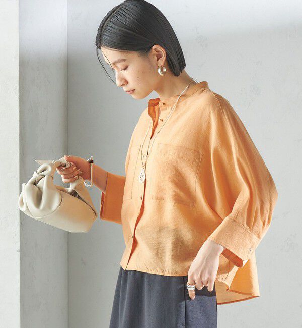 SHIPS for women「〈手洗い可能〉シルク混 シアー 羽織 シャツ」|シャツ・ブラウス|