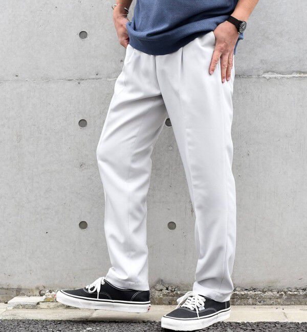 SHIPS any「SHIPS any: 〈洗濯機可能〉Reflax(R) リネンライク 1タック イージーパンツ◇」|スラックス|