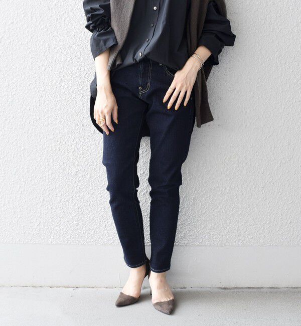 SHIPS for women「【WEB限定】スリム テーパード デニム （コバルトブルー・ダークブルー）」|デニム|
