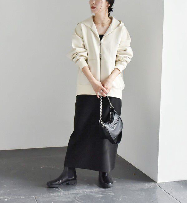 quaranciel「quaranciel:〈洗濯機可能〉ポンチ ダブルジップ スウェット パーカー」|パーカー|