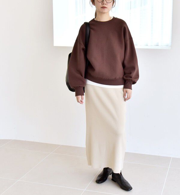 quaranciel「《一部追加予約》quaranciel:〈洗濯機可能〉ポンチ ベーシック コンパクト スウェット」|スウェット・ジャージ|