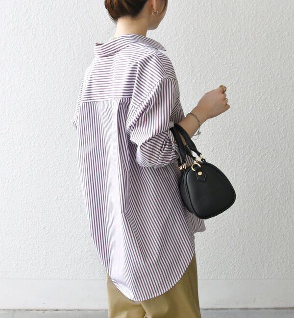 SHIPS any「《一部追加予約》SHIPS any:〈洗濯機可能〉REPREVE レギュラーカラー ルーズ ポケット シャツ」|シャツ・ブラウス|