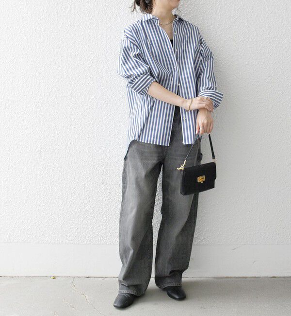 SHIPS any「《一部追加予約》SHIPS any:〈洗濯機可能〉REPREVE レギュラーカラー ルーズ ポケット シャツ」|シャツ・ブラウス|