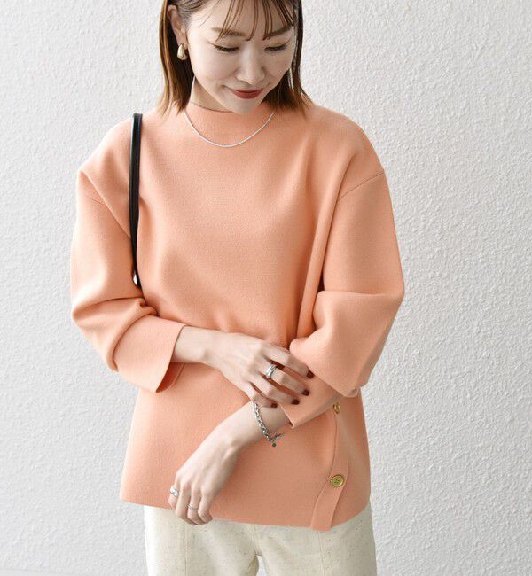 SHIPS any「SHIPS any:〈手洗い可能〉ミラノリブ スタンドカラー ニット プルオーバー」|ニット・セーター|