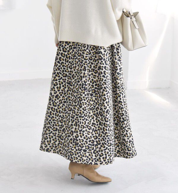 quaranciel「quaranciel:〈手洗い可能〉アニマル タック ロング スカート」|スカート|