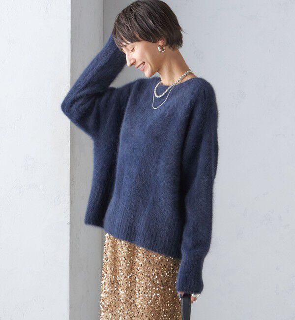 SHIPS for women「〈手洗い可能〉FOX クルーネック プルオーバー」|ニット・セーター|