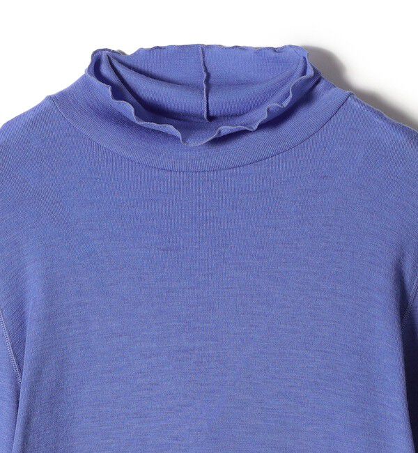 SHIPS for women「SHIPS Primary Navy Label:ウール フライス ジャージー タートルネック」|Tシャツ・カットソー|