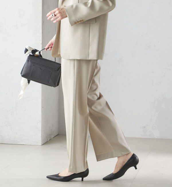 SHIPS for women「タキシード クロス ストレート パンツ」|スラックス|