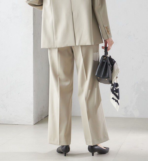 SHIPS for women「タキシード クロス ストレート パンツ」|スラックス|