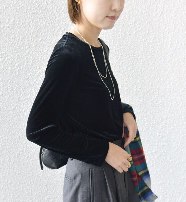 SHIPS for women「シアー トリコット ロングスリーブ TEE」|Tシャツ・カットソー|