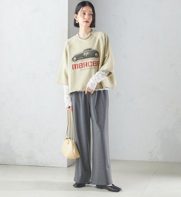 SHIPS for women「〈手洗い可能〉ラッセル レース クルーネック カットソー」|Tシャツ・カットソー|