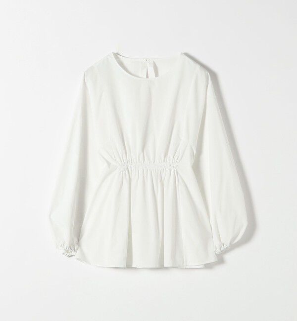 SHIPS any「《一部追加予約》SHIPS any:〈洗濯機可能〉REPREVE ギャザー パフシャツ ブラウス」|シャツ・ブラウス|