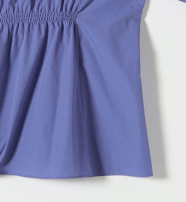 SHIPS any「《一部追加予約》SHIPS any:〈洗濯機可能〉REPREVE ギャザー パフシャツ ブラウス」|シャツ・ブラウス|