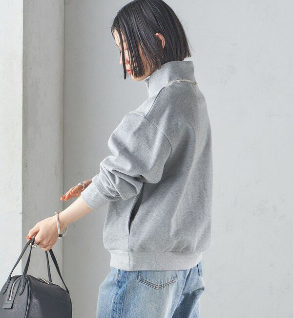 SHIPS for women「【SHIPS別注】LOGAN KNITTING MILLS: ハーフ ジップ プルオーバー」|スウェット・ジャージ|