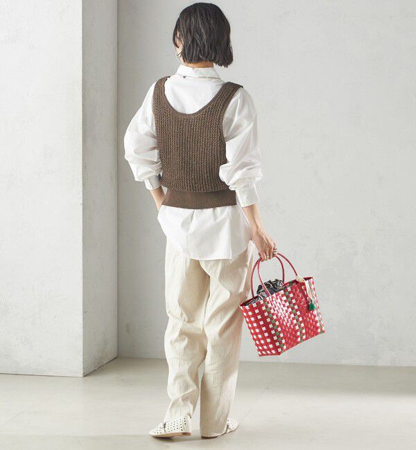 SHIPS for women「【SHIPS別注】UHURU:巾着付き バスケット バッグ S」|トートバッグ|