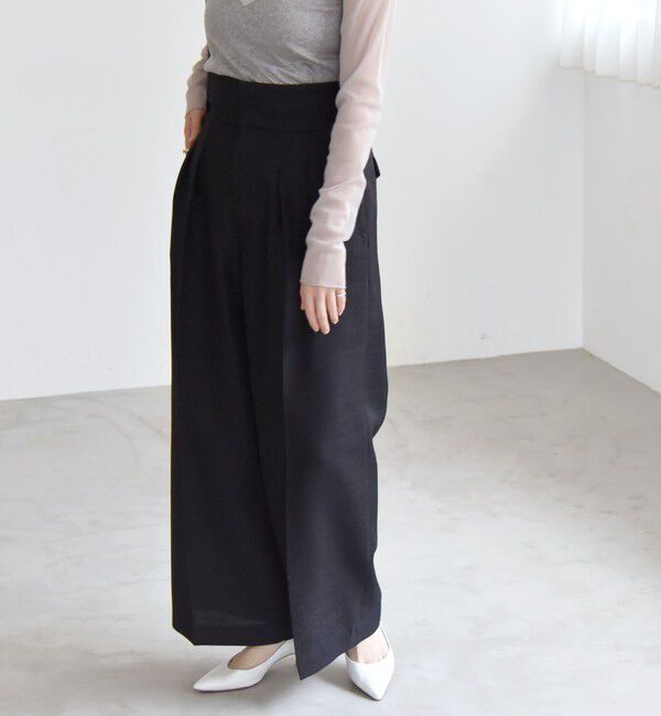 quaranciel「quaranciel: バスケット ハイウエスト ワイド パンツ」|その他|