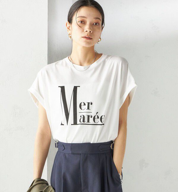 SHIPS for women「〈洗濯機可能〉プラチナ ヴェール TEE」|Tシャツ・カットソー|
