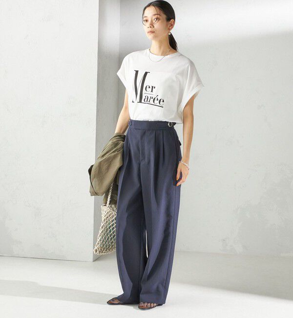 SHIPS for women「〈洗濯機可能〉プラチナ ヴェール TEE」|Tシャツ・カットソー|