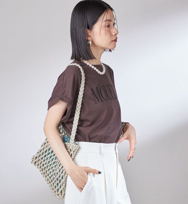 SHIPS for women「〈洗濯機可能〉プラチナ ヴェール TEE」|Tシャツ・カットソー|