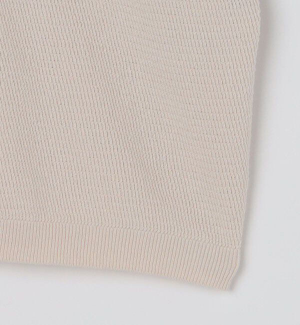 SHIPS「SHIPS:〈手洗い可能〉リネン バスケット ニット Tシャツ」|Tシャツ・カットソー|