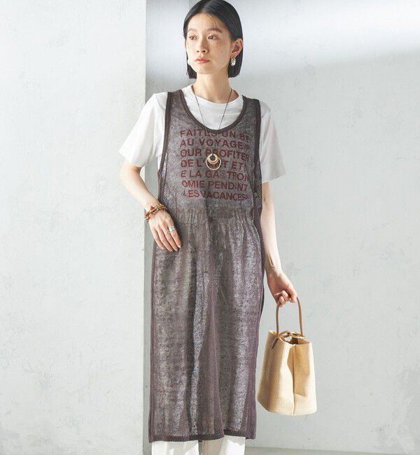 SHIPS for women「〈手洗い可能〉前後 2WAY イタリアン シアー リネン ワンピース」|ワンピース|