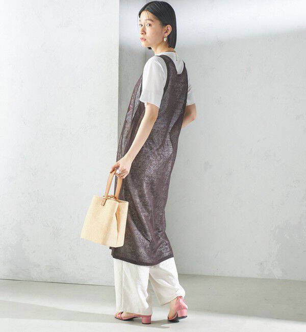 SHIPS for women「〈手洗い可能〉前後 2WAY イタリアン シアー リネン ワンピース」|ワンピース|