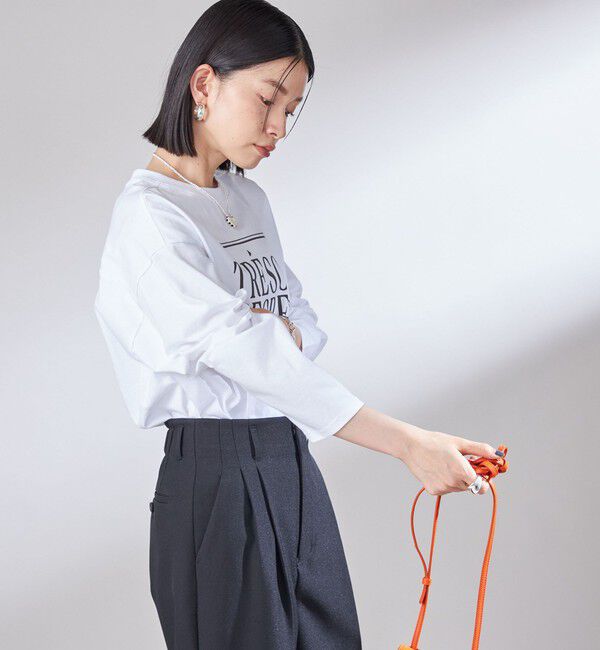 SHIPS for women「【SHIPS別注】Champion: プリント ロングスリーブ TEE」|Tシャツ・カットソー|