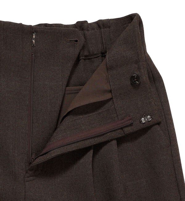 SHIPS for women「〈手洗い可能〉TUMUGITO(R) シャーク ツイード タック パンツ」|その他|