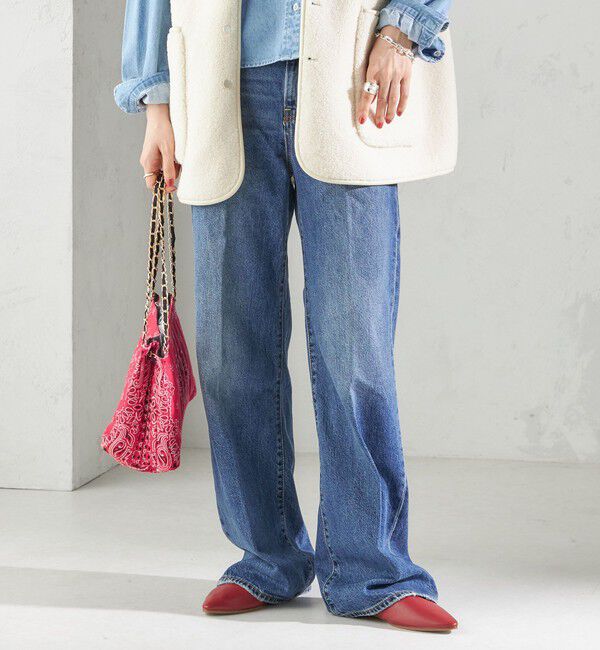 SHIPS for women「Levi&rsquo;s:RIBCAGE WIDE LEG」|デニム|