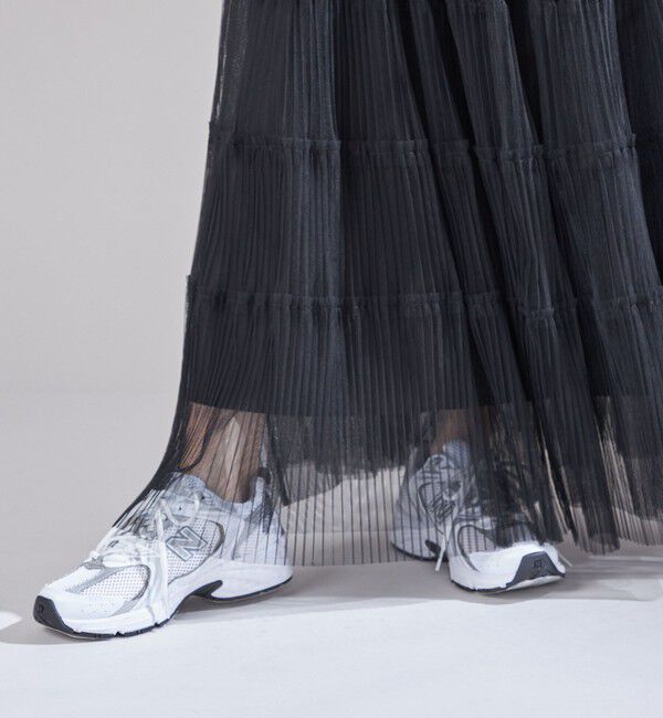 SHIPS for women「〈手洗い可能〉チュール プリーツ ティアード スカート」|スカート|