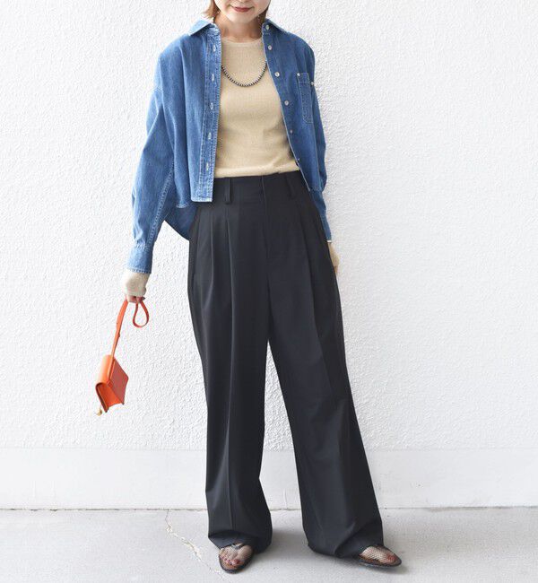 SHIPS for women「〈手洗い可能〉ラメ シアー リブ ニット プルオーバー」|ニット・セーター|