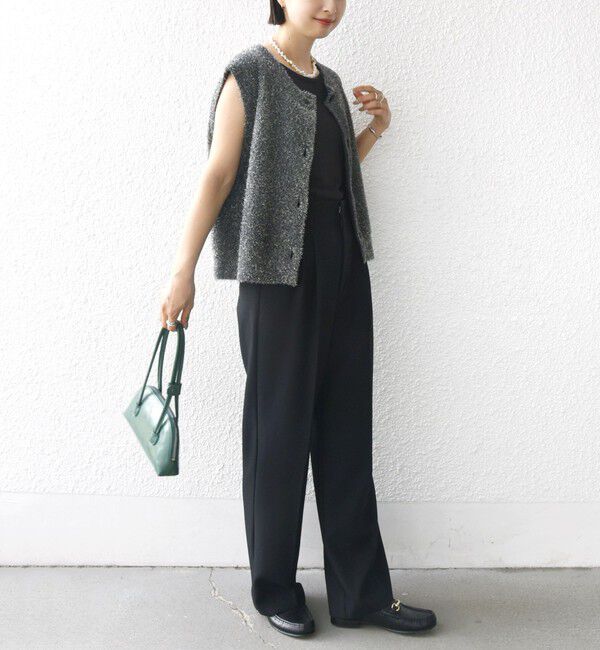 SHIPS for women「〈手洗い可能〉ラメ ニット ベスト」|ベスト・ジレ|