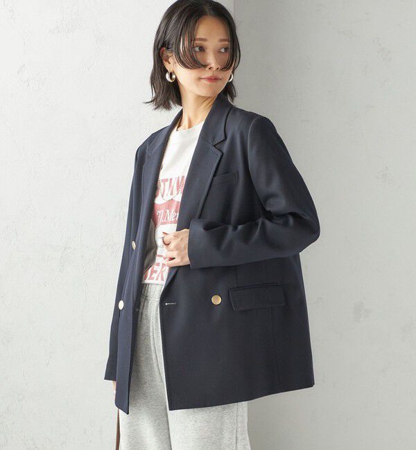 SHIPS for women「ウール ギャバジン ダブル ブレスト ジャケット」|テーラードジャケット|