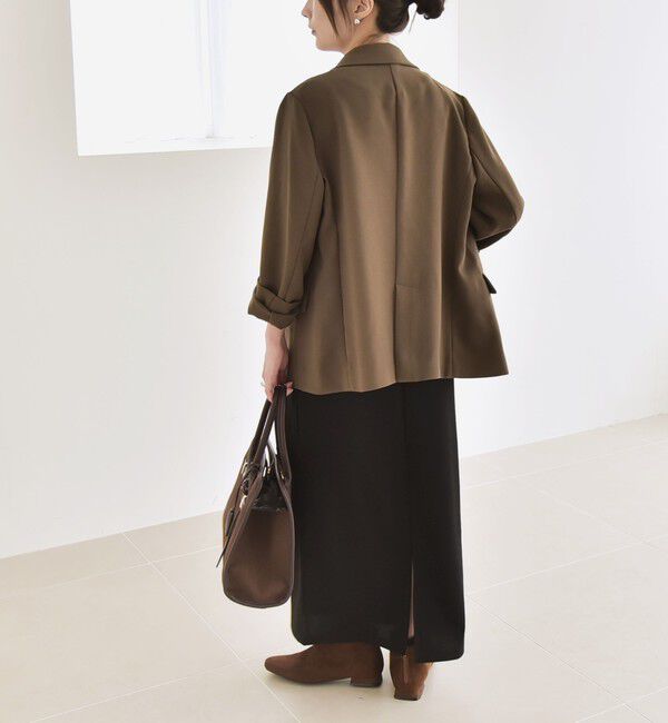 quaranciel「quaranciel:〈手洗い可能〉カット ジョーゼット サイド ライン タイト スカート」|タイト|