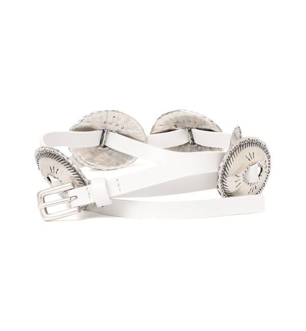 SHIPS for women「LEFIJE: コンチョ ベルト」|ベルト|ライトホワイト