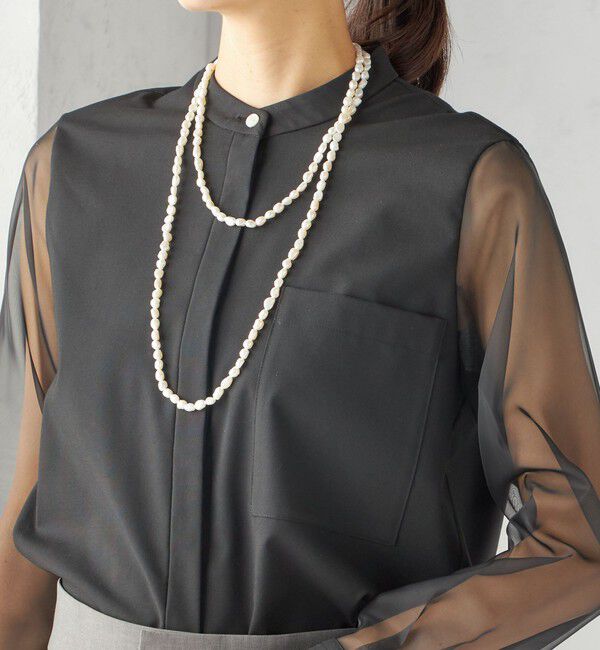 SHIPS for women「〈手洗い可能〉シアー 袖 ポケット デザイン シャツ」|シャツ・ブラウス|