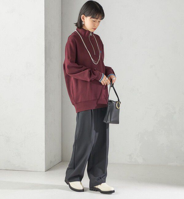 SHIPS for women「FRED PERRY: M3574 HALF ZIP SHIRT」|スウェット・ジャージ|