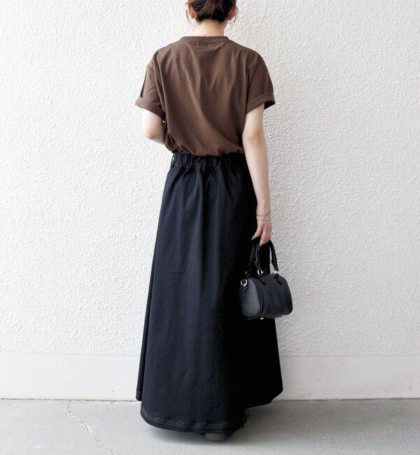 SHIPS any「SHIPS any:〈洗濯機可能〉チノ ステッチ フレア ロング スカート」|フレア|