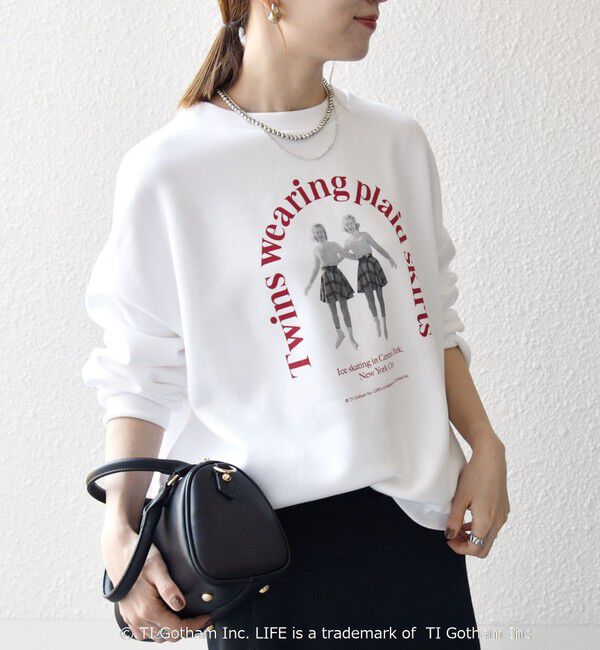 SHIPS any「GOOD ROCK SPEED: LIFE PC フォト ロゴ プリント スウェット」|スウェット・ジャージ|