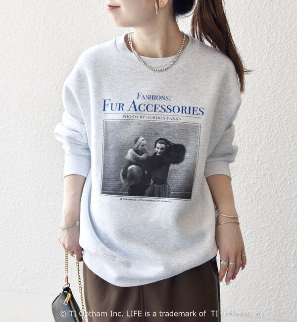 SHIPS any「GOOD ROCK SPEED: LIFE PC フォト ロゴ プリント スウェット」|スウェット・ジャージ|