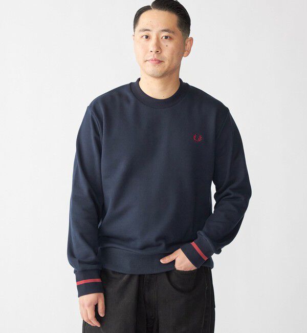 SHIPS「【SHIPS別注】FRED PERRY: シングル ティップ スウェットシャツ」|スウェット・ジャージ|