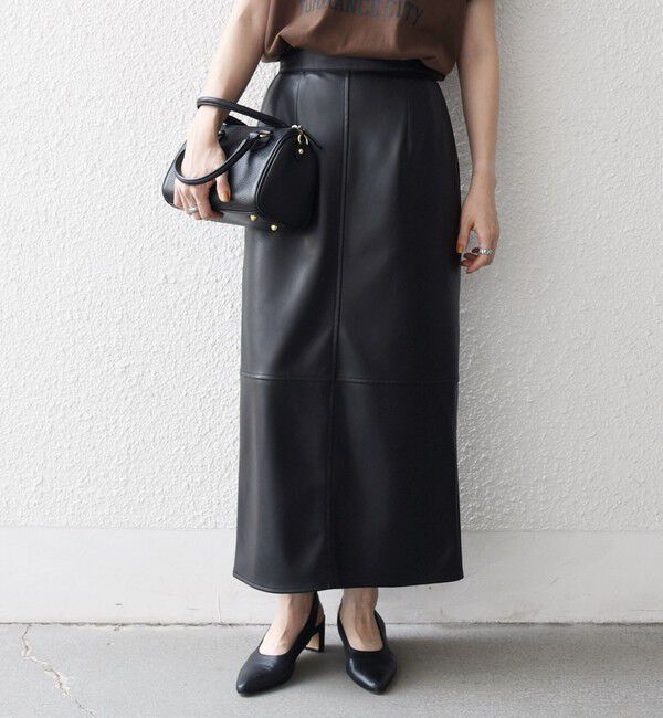 SHIPS any「SHIPS any: クロス ステッチ Iライン スカート」|タイト|