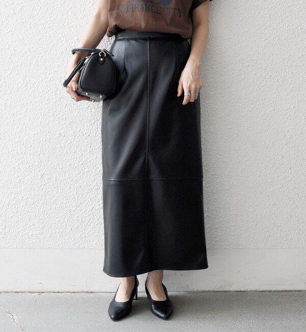 SHIPS any「SHIPS any: クロス ステッチ Iライン スカート」|タイト|