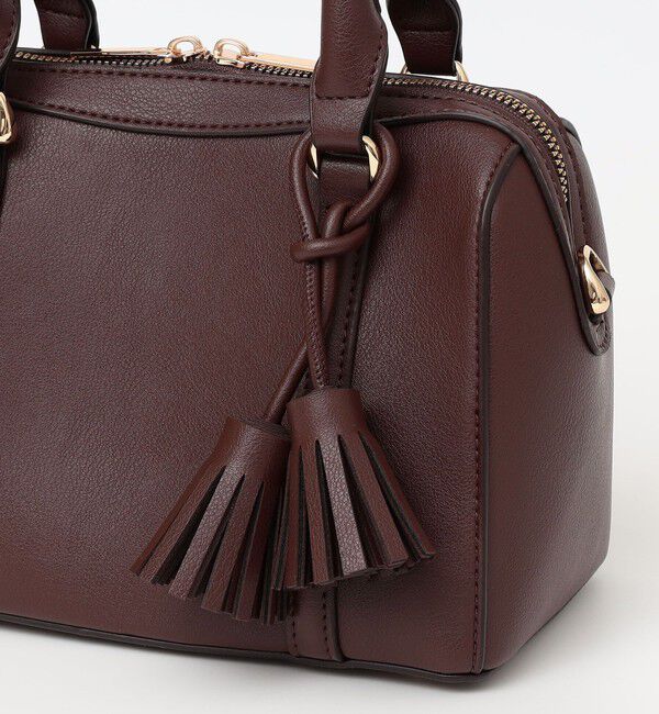 quaranciel「《一部追加予約》quaranciel: 2way タッセル チャーム ミニ ボストン バッグ」|ショルダー・メッセンジャー|