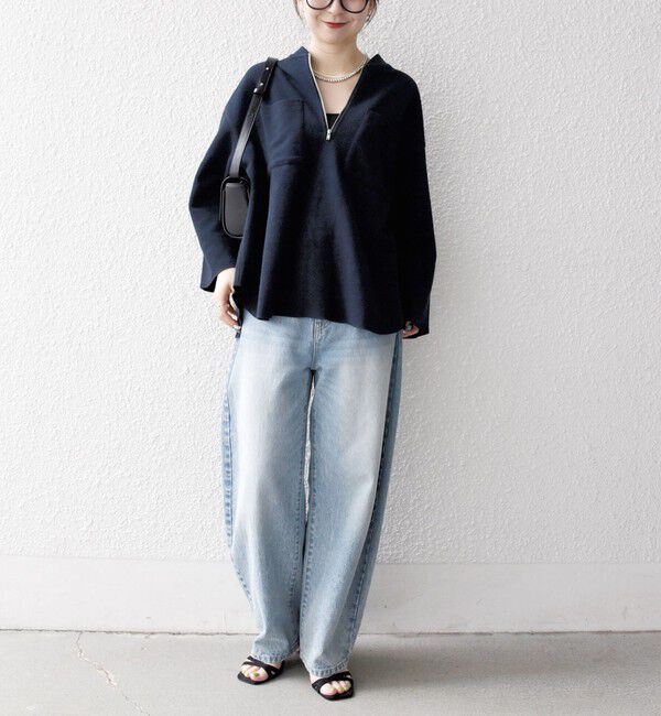 SHIPS any「SHIPS any:〈洗濯機可能〉フリース ライク ハーフジップ ポケット プルオーバー」|Tシャツ・カットソー|